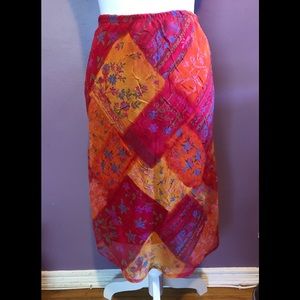 Krizia D. A-Line Skirt Beautiful Pattern
